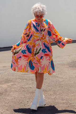 Eden Tunic - Pink Tropics