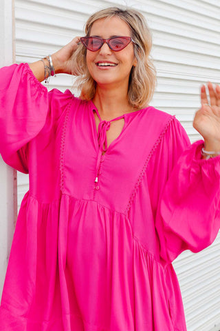 Eden Tunic - Hot Pink