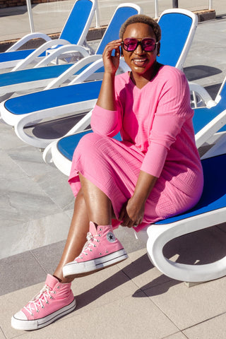 Essential Knit Dress - Pink