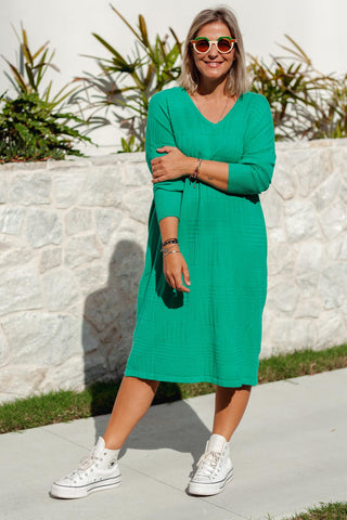 Essential Knit Dress - Teal