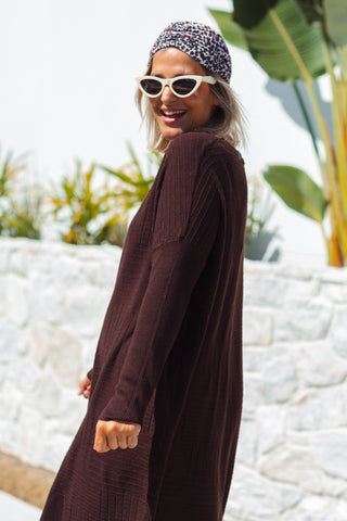 Essential Knit Dress - Chocolate