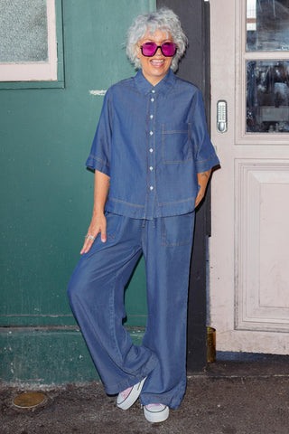 Harlem Denim Shirt - Dark Blue