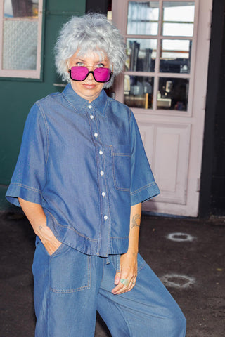 Harlem Denim Shirt - Dark Blue