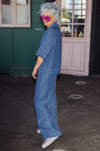 Harlem Denim Shirt - Dark Blue