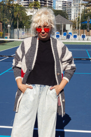 Harlequin Knit - Charcoal