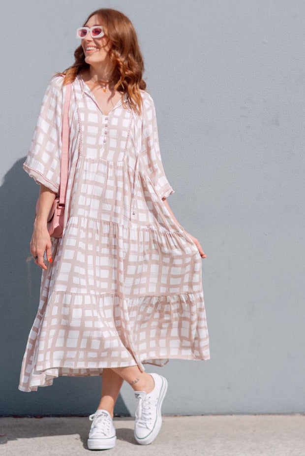 Harriet Boho Maxi - Latte