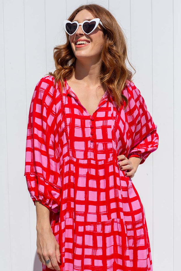 Harriet Boho Maxi - Rose