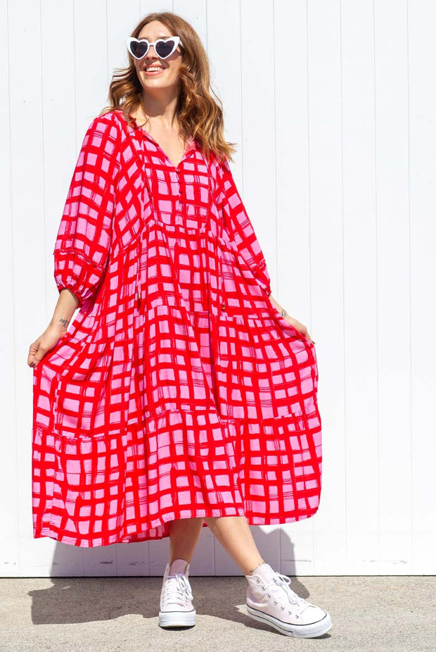 Harriet Boho Maxi - Rose