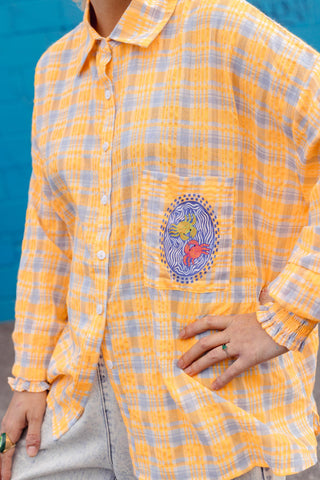 Hayden Shirt - Ocean Orange