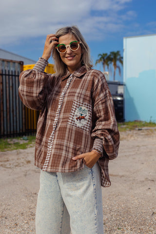 Hayden Shirt - Rodeo Mocha