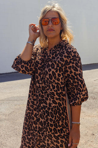 Hazel Dress - Leopard