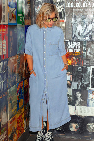 Classic Denim Shirt Dress