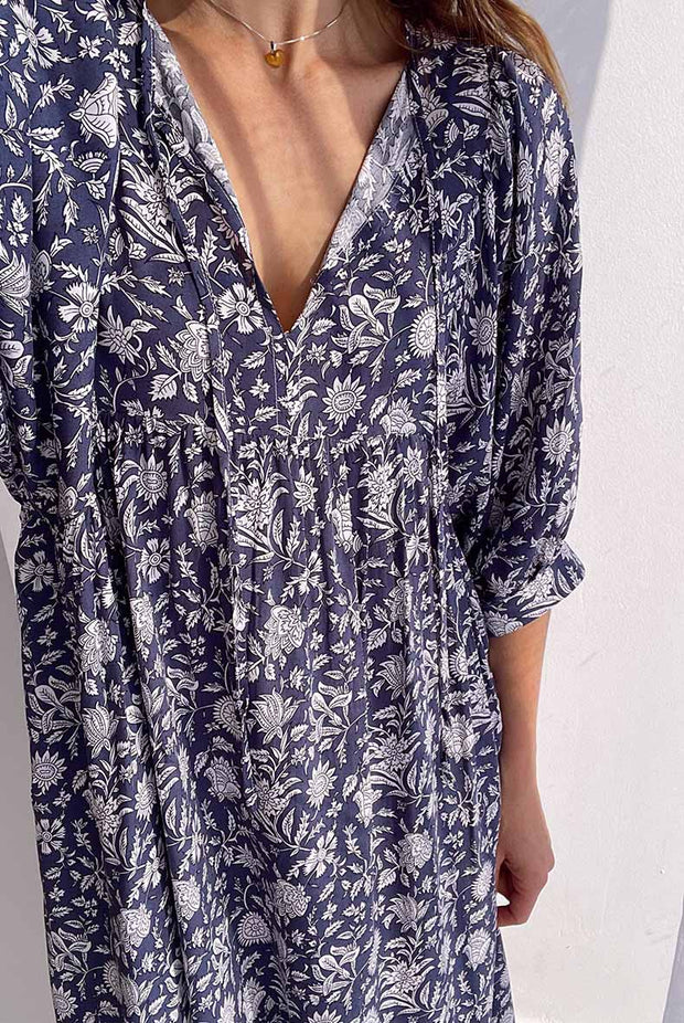 Bindii Dress - Navy