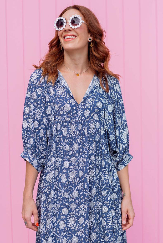 Bindii Dress - Navy