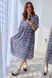 Bindii Dress - Navy