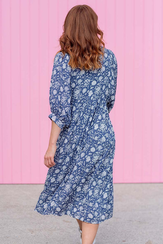 Bindii Dress - Navy