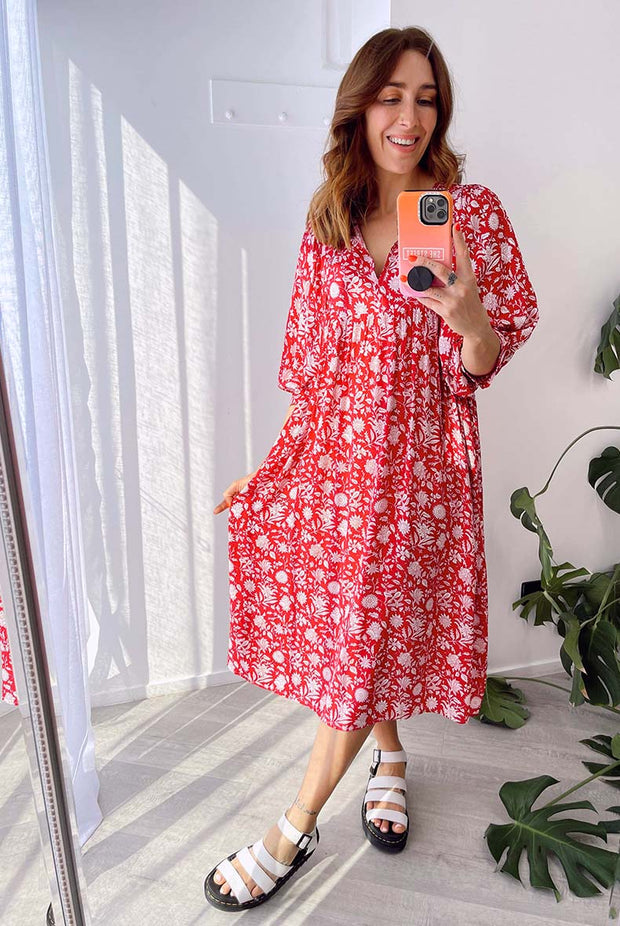 Bindii Dress - Red