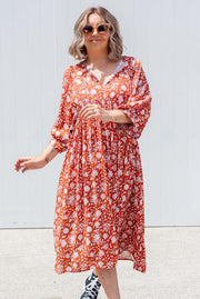 Bindii Dress - Rust