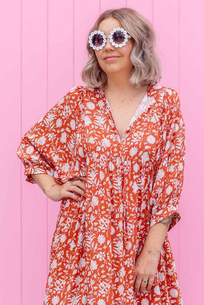 Bindii Dress - Rust