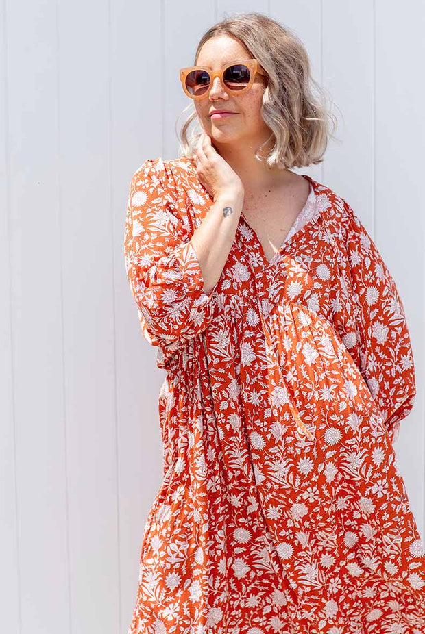 Bindii Dress - Rust