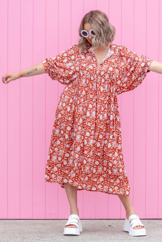 Bindii Dress - Rust