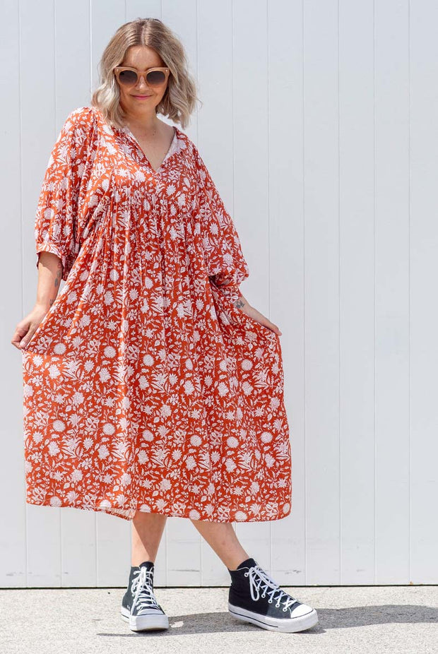 Bindii Dress - Rust