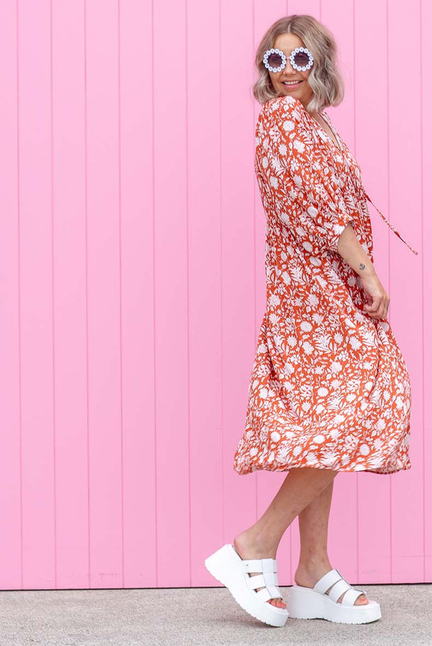 Bindii Dress - Rust