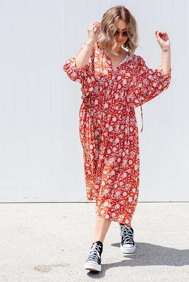 Bindii Dress - Rust