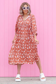 Bindii Dress - Rust
