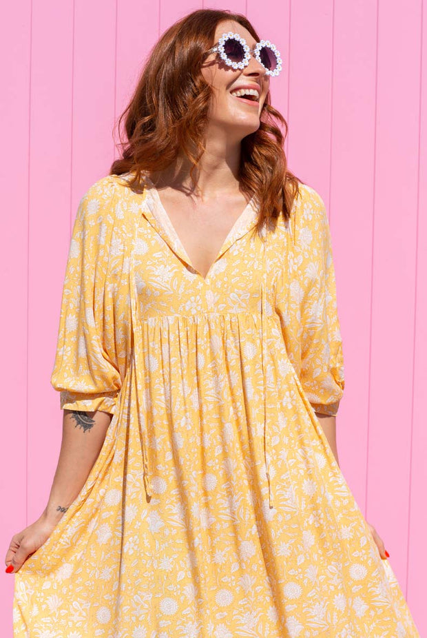 Bindii Dress - Yellow