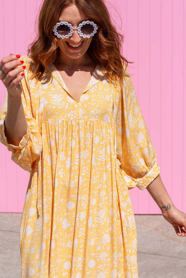 Bindii Dress - Yellow