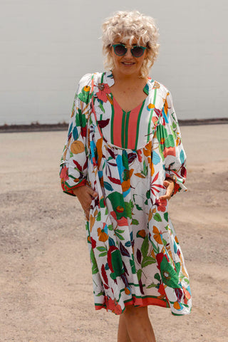 Jesse Dress - Flower Garden