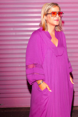 Juno Dress - Magenta