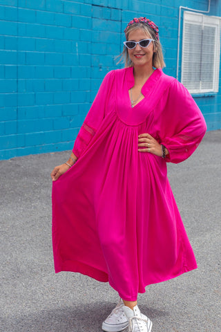 Juno Dress - Hot Pink