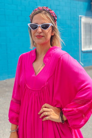 Juno Dress - Hot Pink