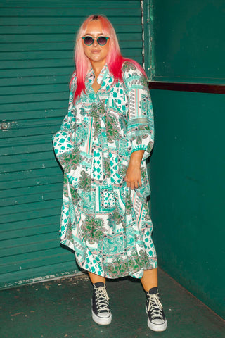 Juno Dress - Mint Savannah