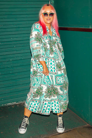 Juno Dress - Mint Savannah