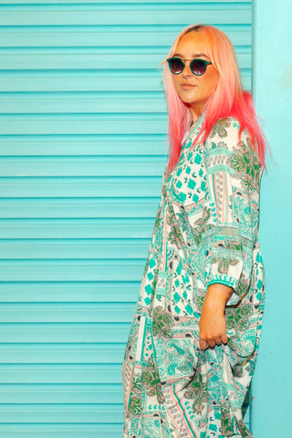 Juno Dress - Mint Savannah