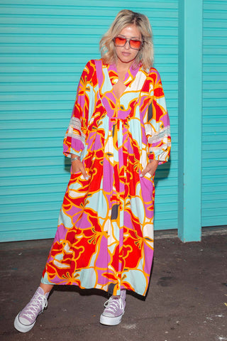 Juno Dress - Pink Tropics