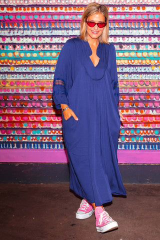 Juno Dress - Navy