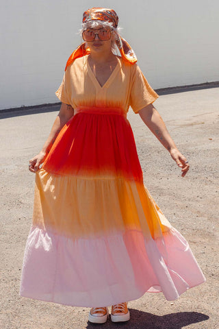 Kai Dress - Ombre Sunset