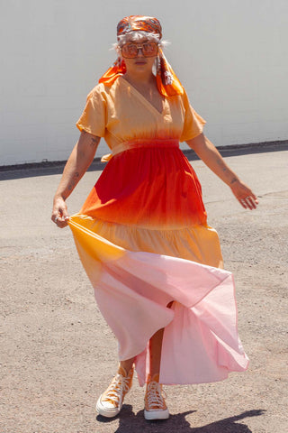 Kai Dress - Ombre Sunset