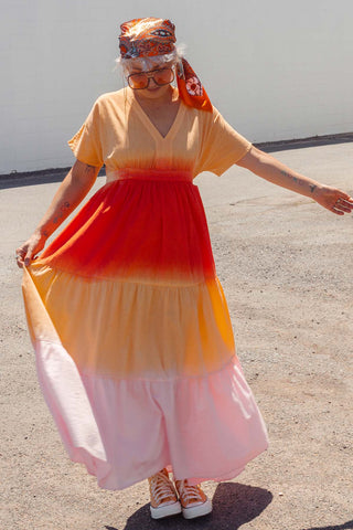 Kai Dress - Ombre Sunset