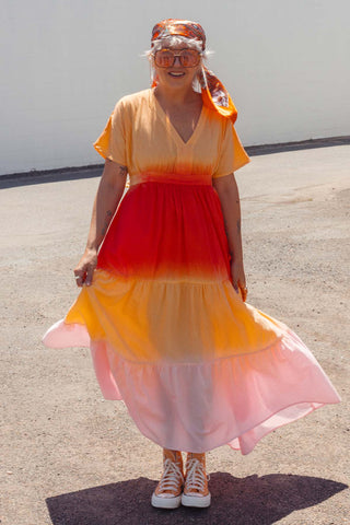 Kai Dress - Ombre Sunset
