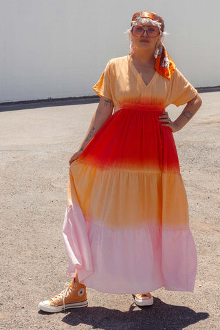 Kai Dress - Ombre Sunset