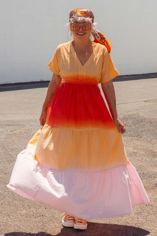 Kai Dress - Ombre Sunset