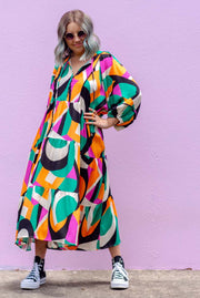 Kaleidoscope Boho Maxi - Green