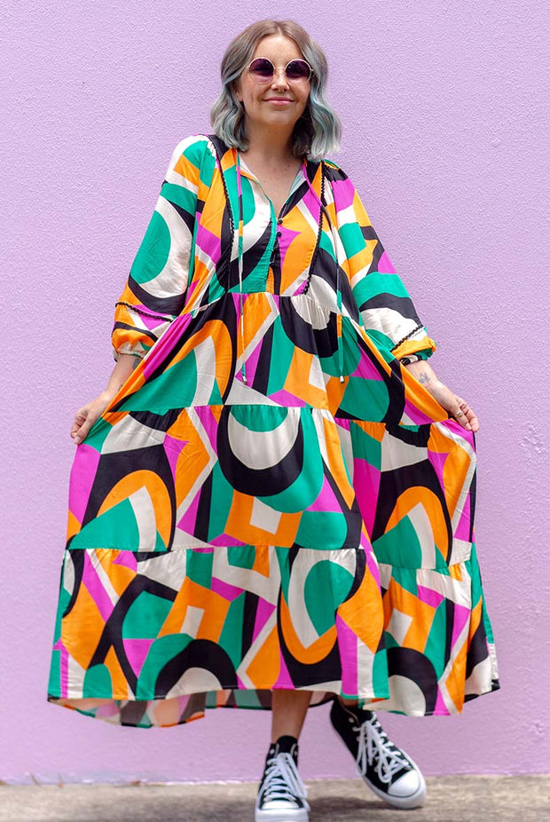 Kaleidoscope Boho Maxi - Green