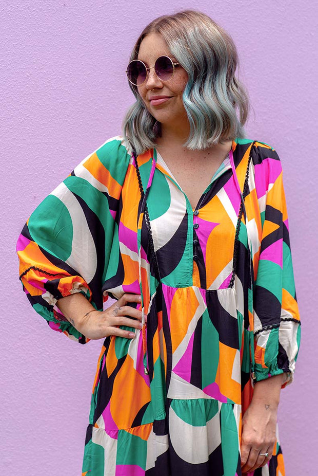 Kaleidoscope Boho Maxi - Green