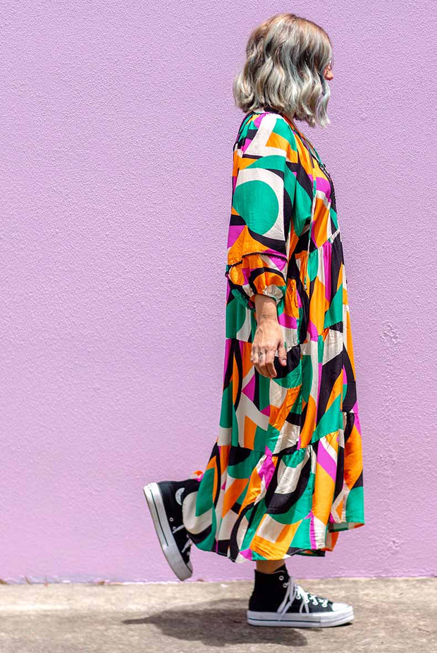Kaleidoscope Boho Maxi - Green